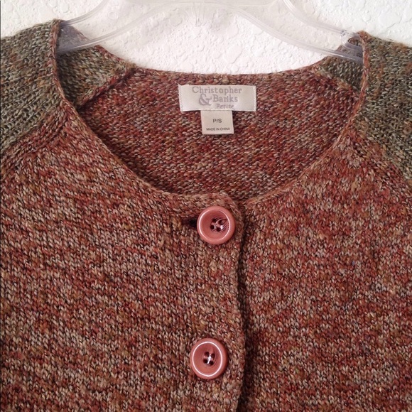 FINAL MARKDOWN Ladies' Christopher & Banks Petite Cardigan small - Picture 2 of 5